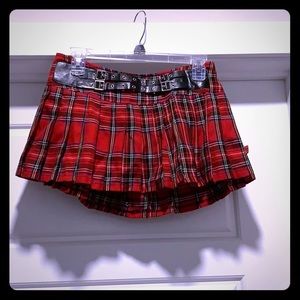 Punk Rock Plaid Skirt